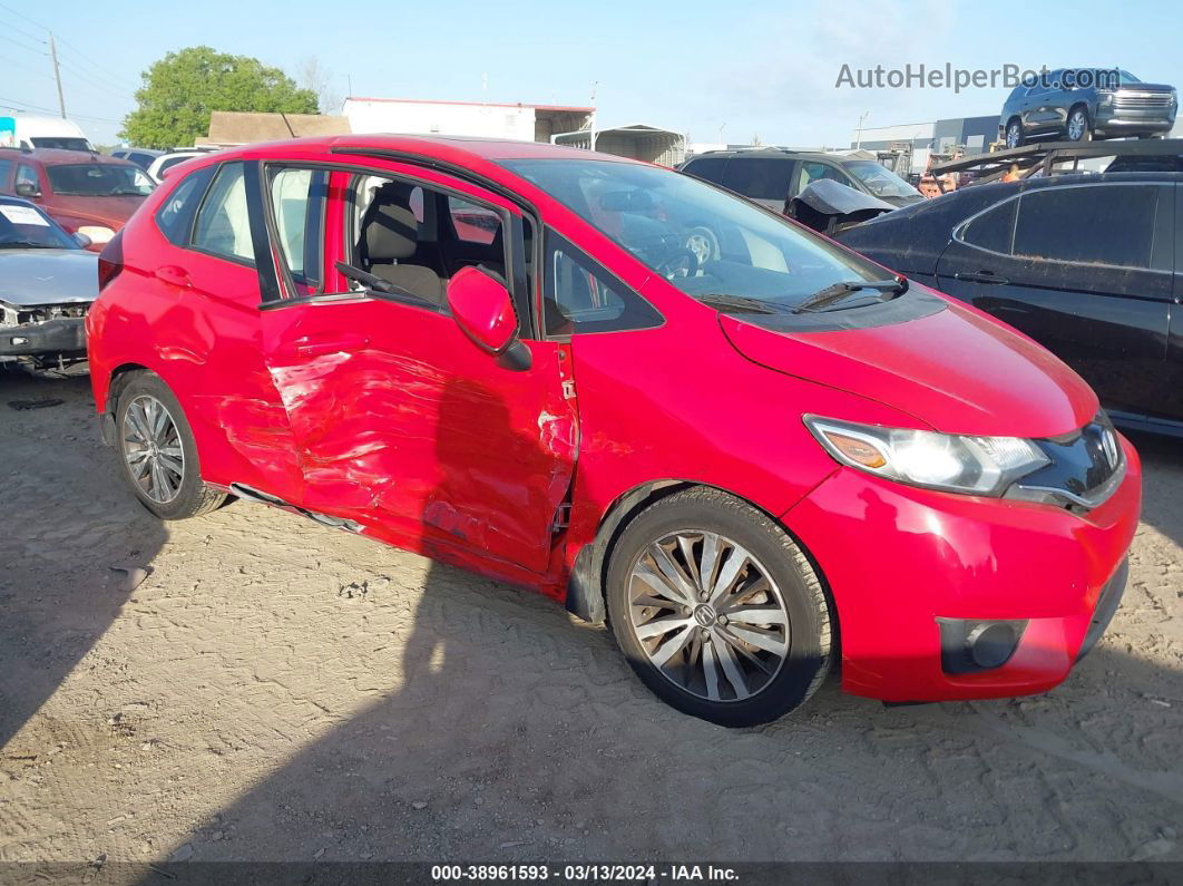 2016 Honda Fit Ex Red vin: JHMGK5H77GX042818