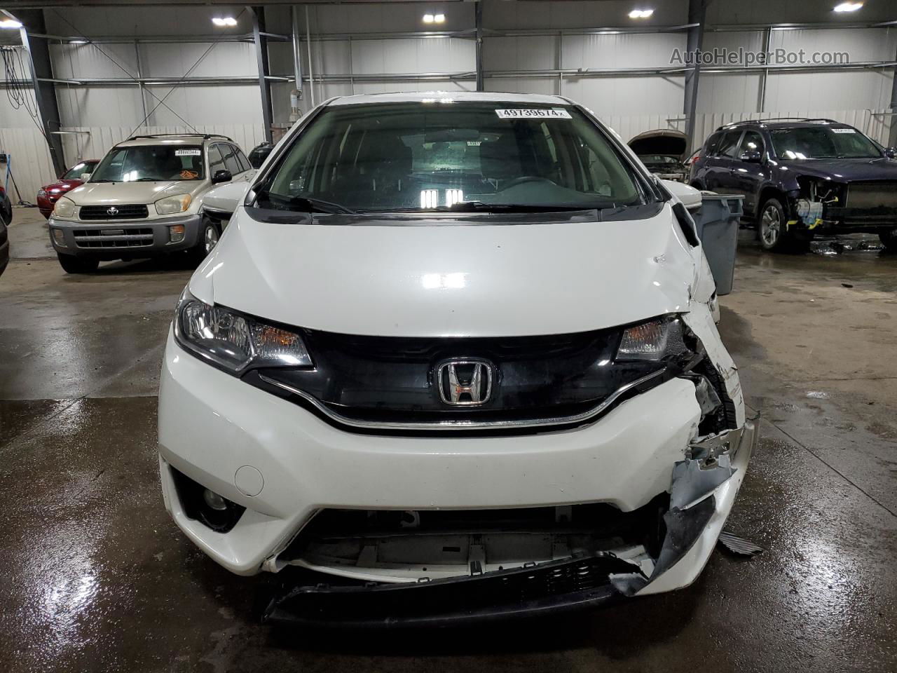 2016 Honda Fit Ex White vin: JHMGK5H78GX014204