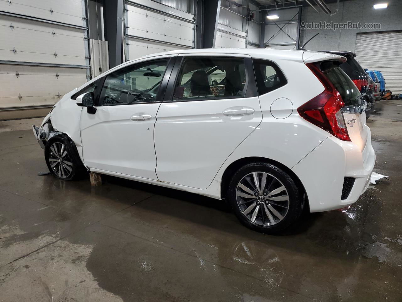 2016 Honda Fit Ex White vin: JHMGK5H78GX014204