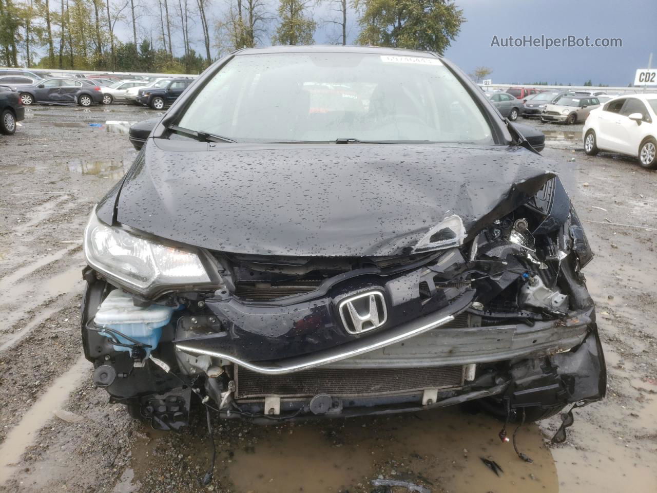 2016 Honda Fit Ex Черный vin: JHMGK5H78GX043833