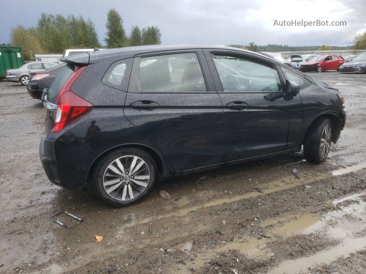 2016 Honda Fit Ex Черный vin: JHMGK5H78GX043833