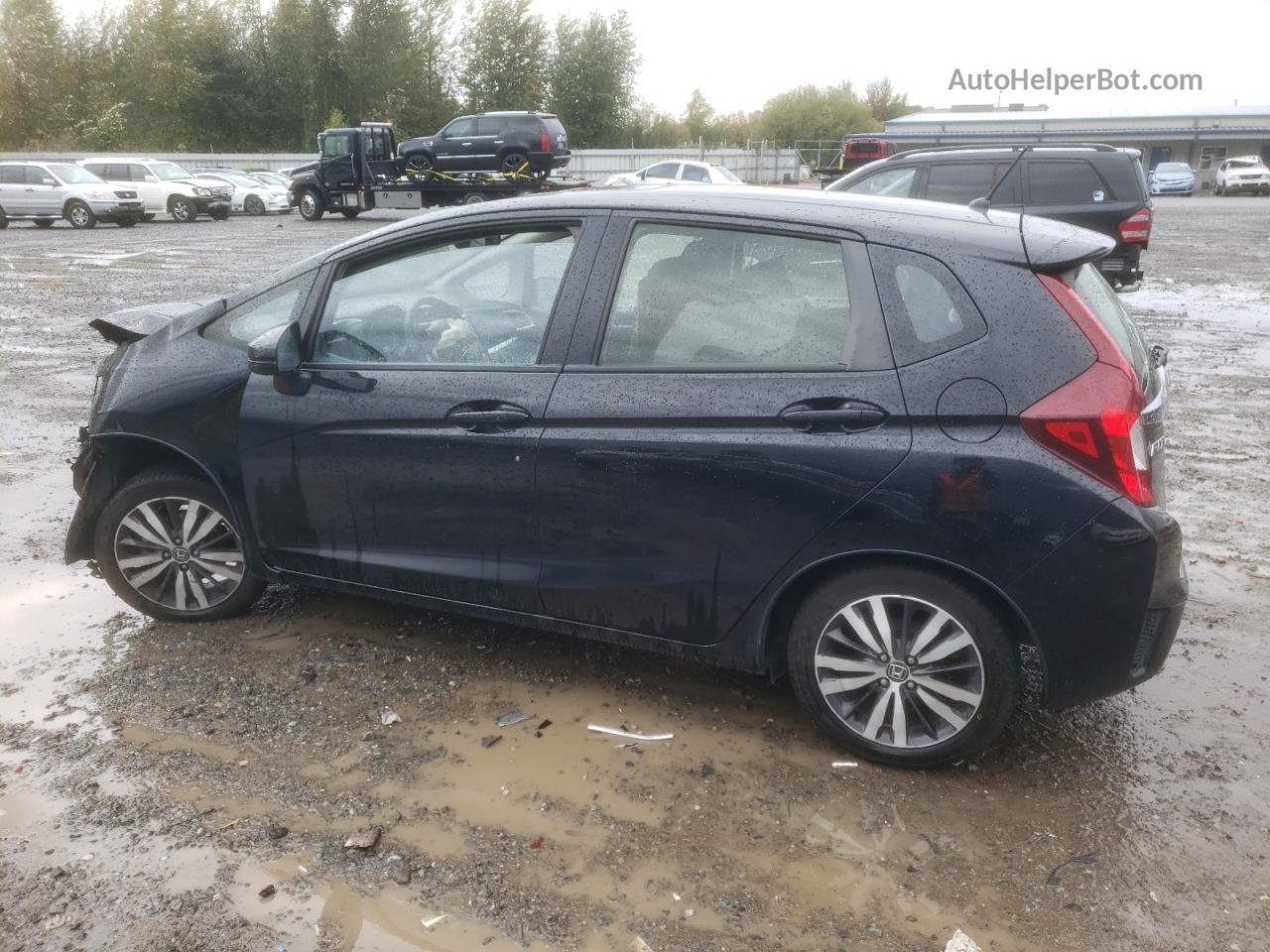 2016 Honda Fit Ex Черный vin: JHMGK5H78GX043833