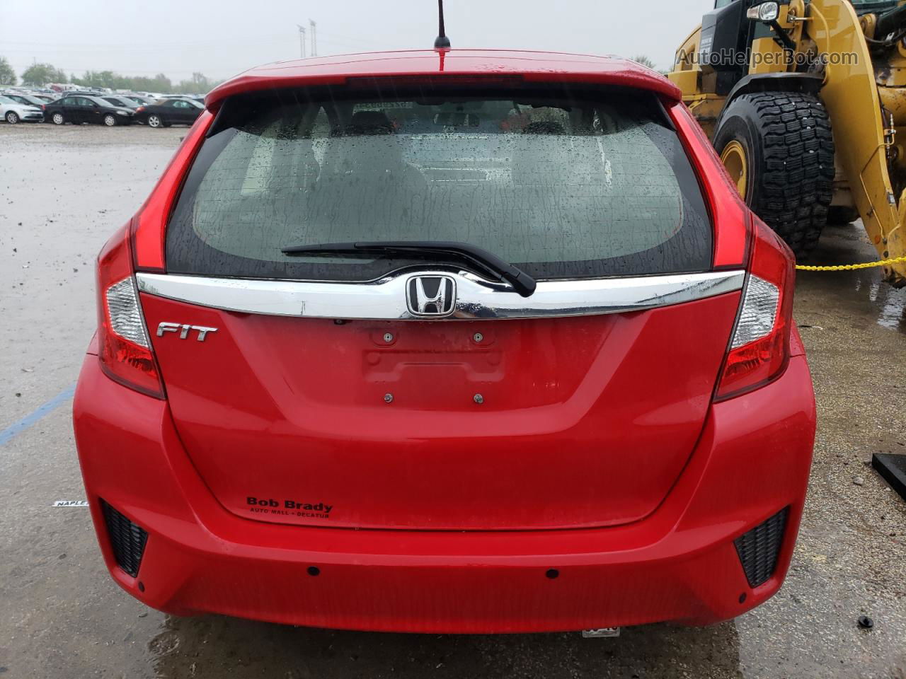 2016 Honda Fit Ex Red vin: JHMGK5H78GX043881