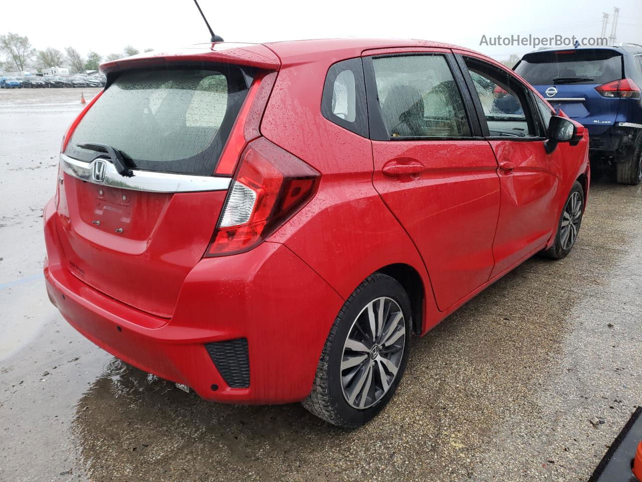 2016 Honda Fit Ex Red vin: JHMGK5H78GX043881