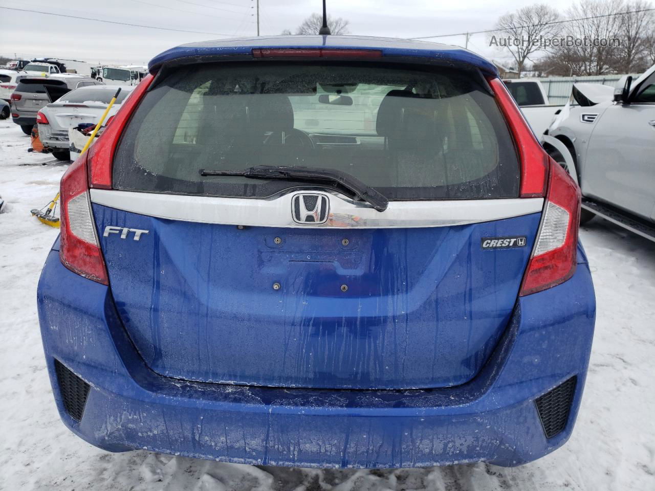 2016 Honda Fit Ex Синий vin: JHMGK5H79GX023574