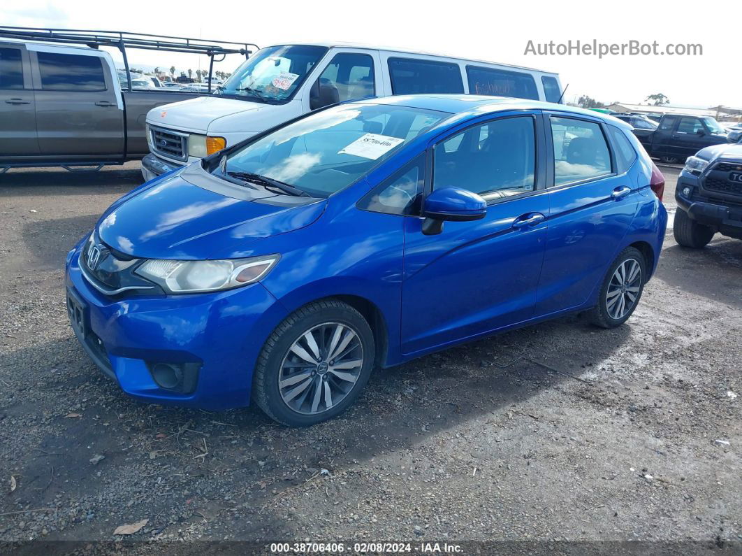 2016 Honda Fit Ex Синий vin: JHMGK5H79GX023865