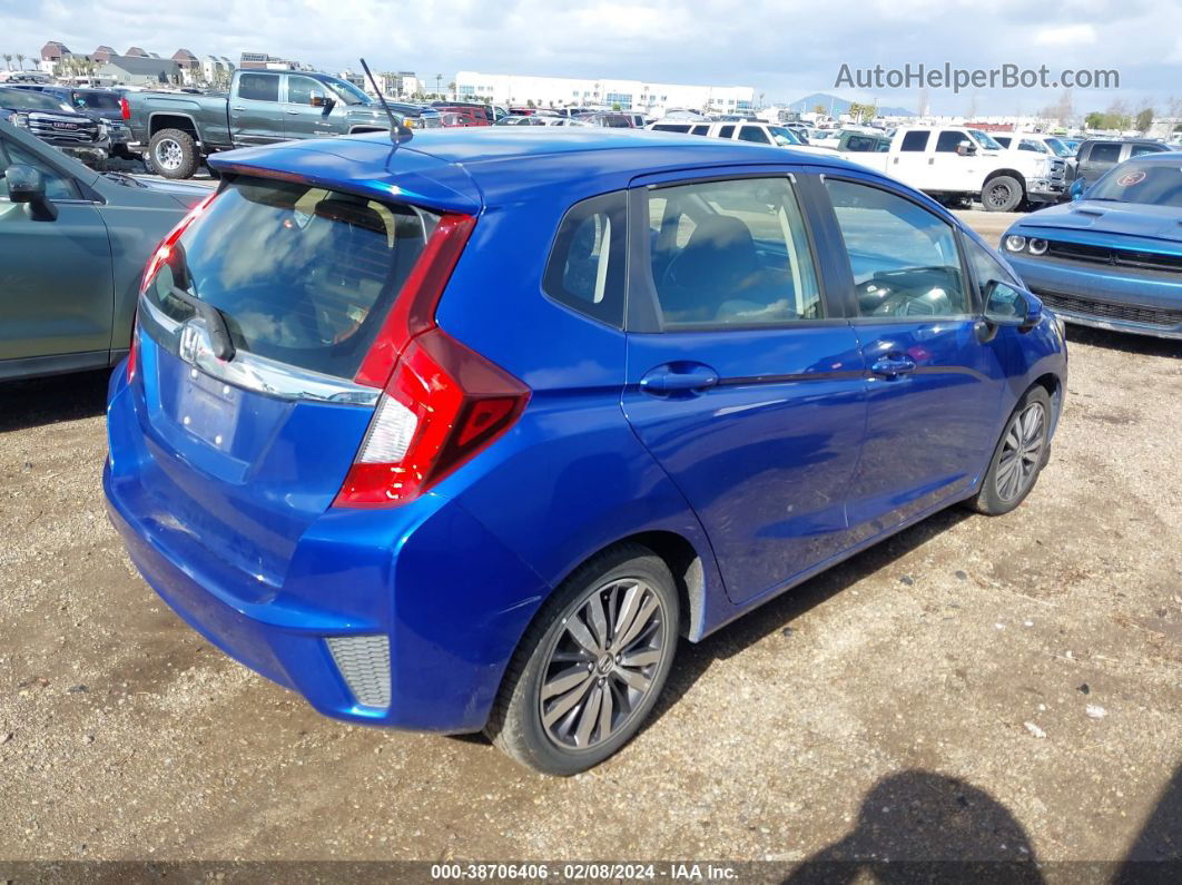 2016 Honda Fit Ex Синий vin: JHMGK5H79GX023865