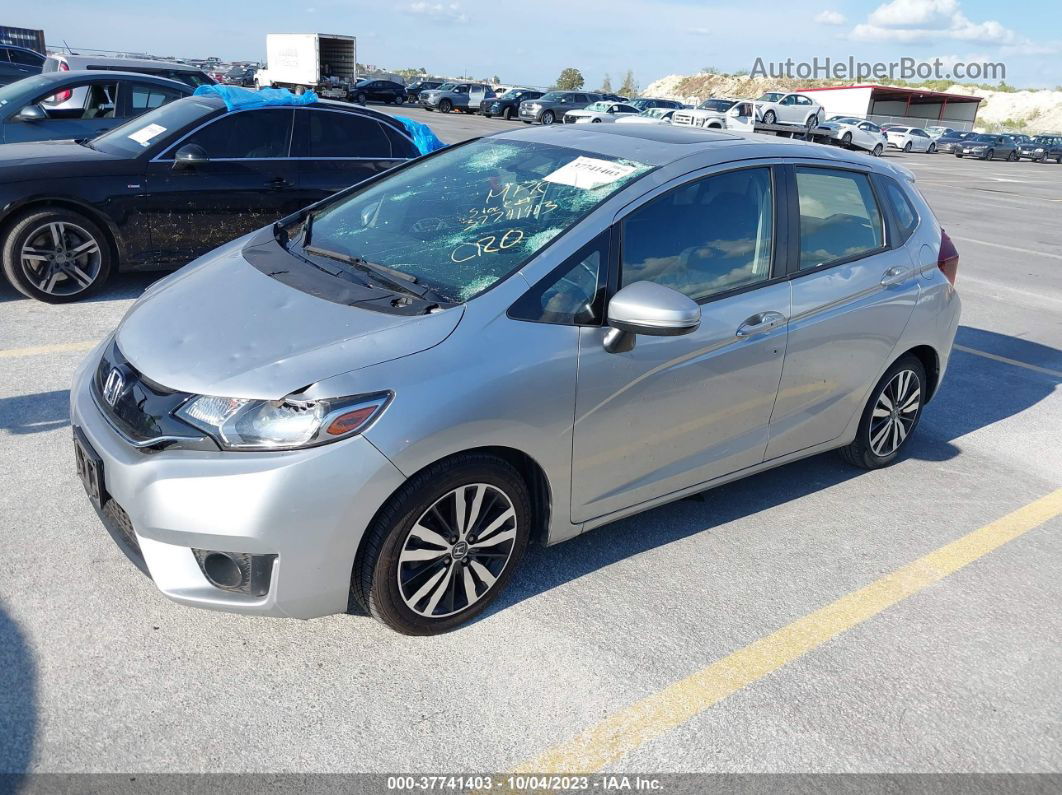 2016 Honda Fit Ex Silver vin: JHMGK5H79GX042061