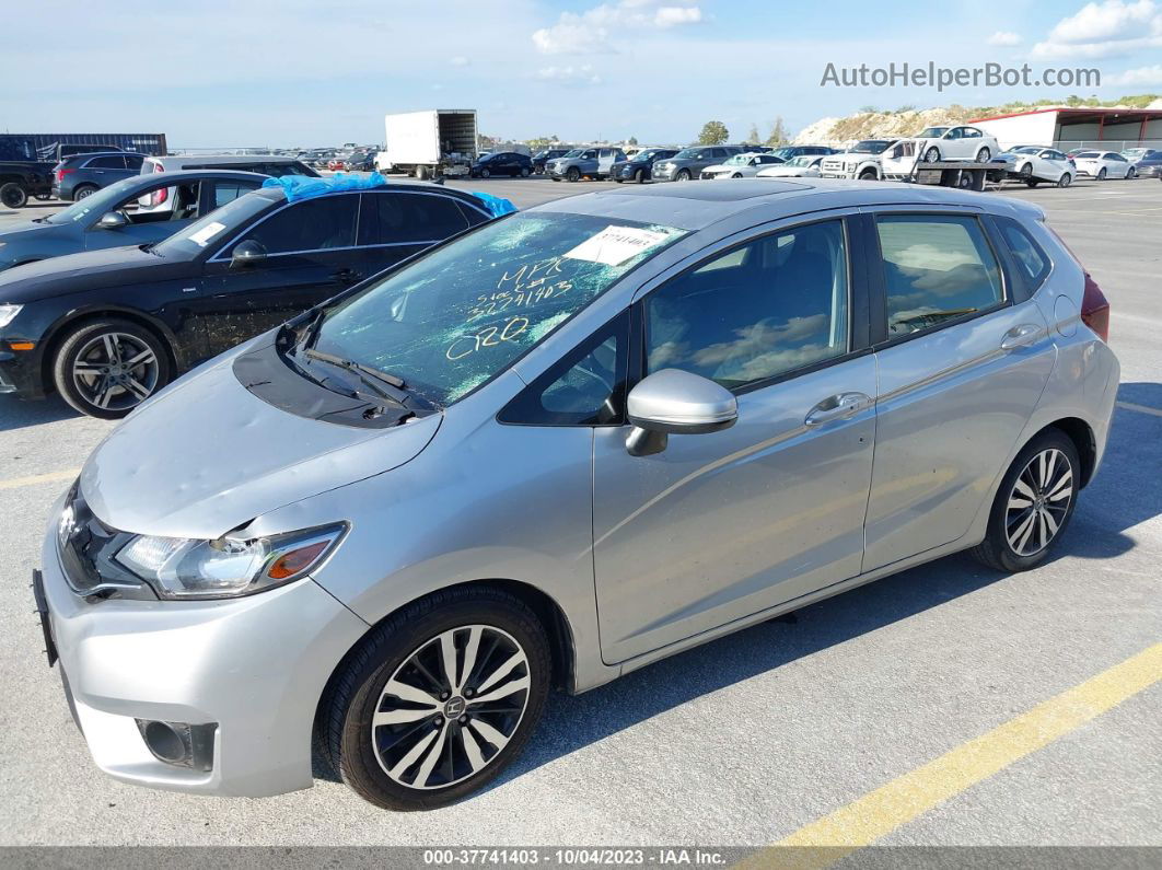 2016 Honda Fit Ex Silver vin: JHMGK5H79GX042061