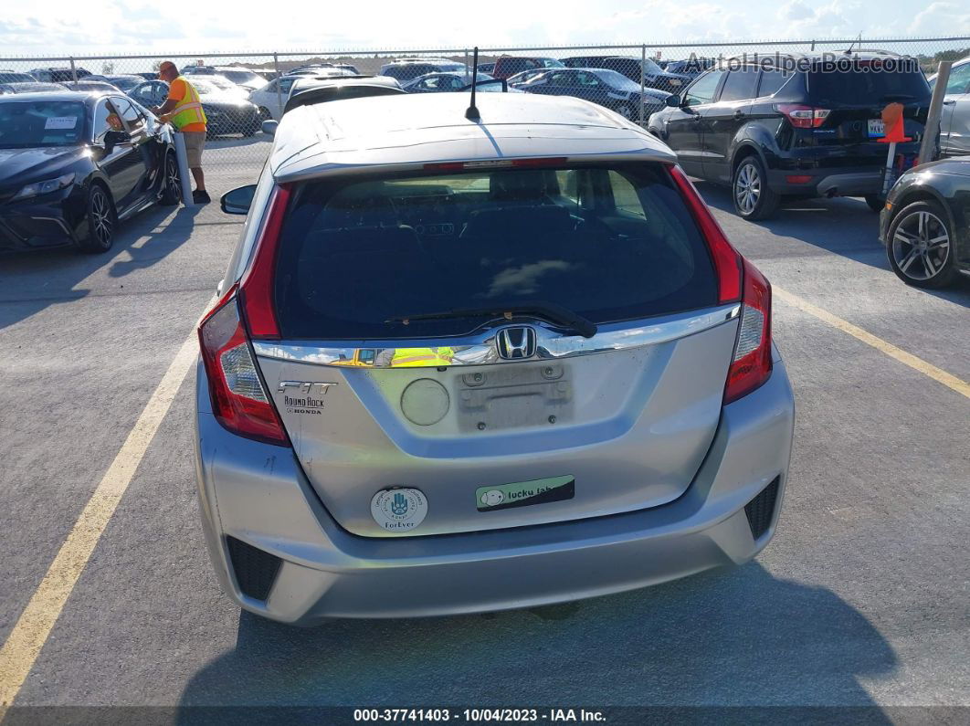 2016 Honda Fit Ex Silver vin: JHMGK5H79GX042061