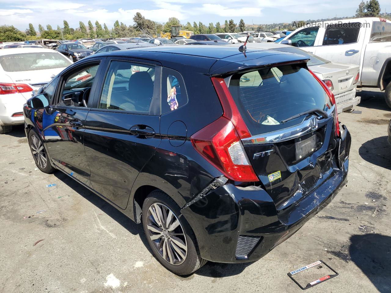 2016 Honda Fit Ex Black vin: JHMGK5H7XGS006800