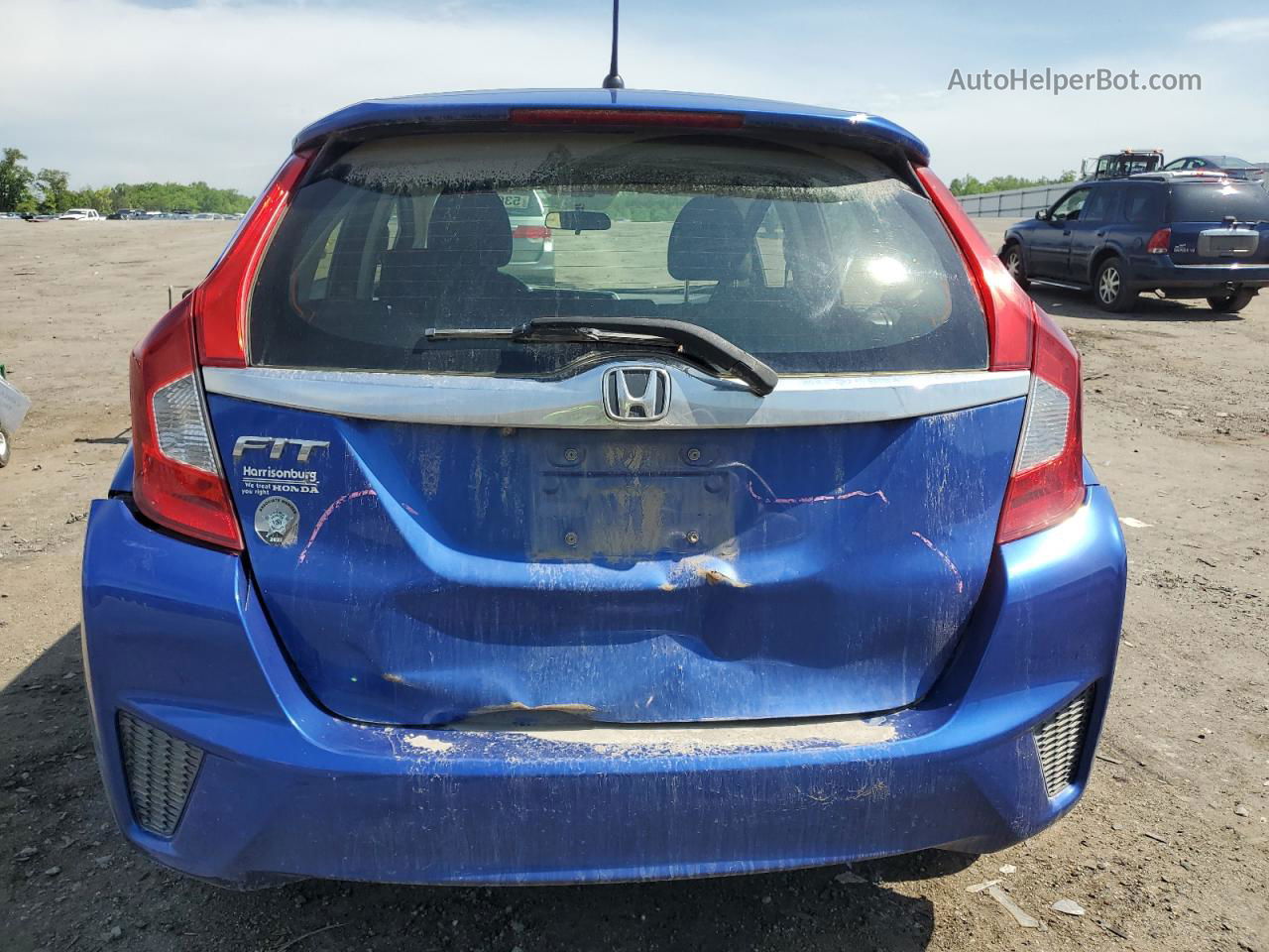 2016 Honda Fit Ex Blue vin: JHMGK5H7XGX004323