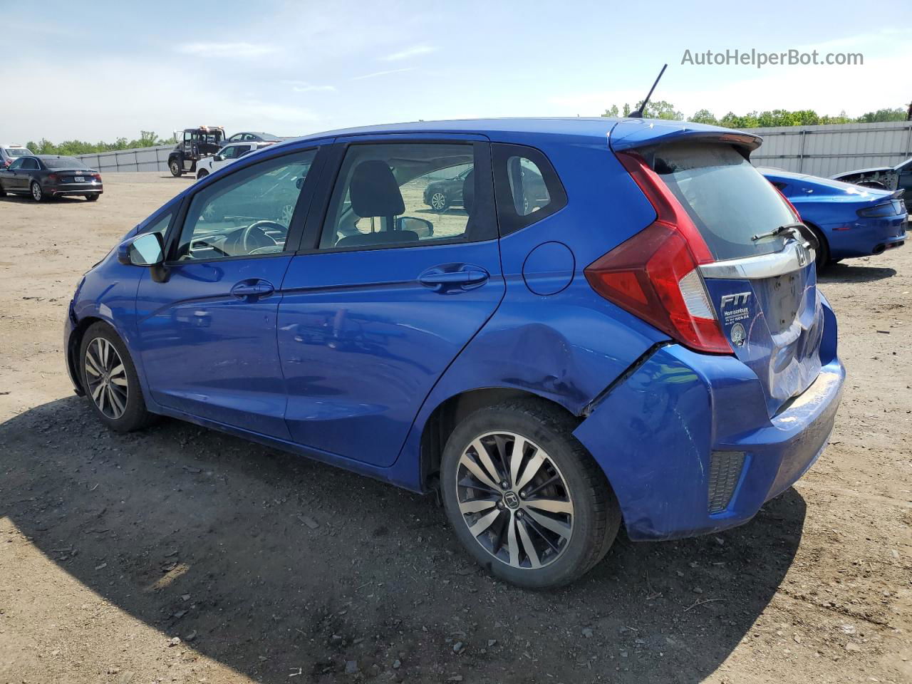 2016 Honda Fit Ex Blue vin: JHMGK5H7XGX004323