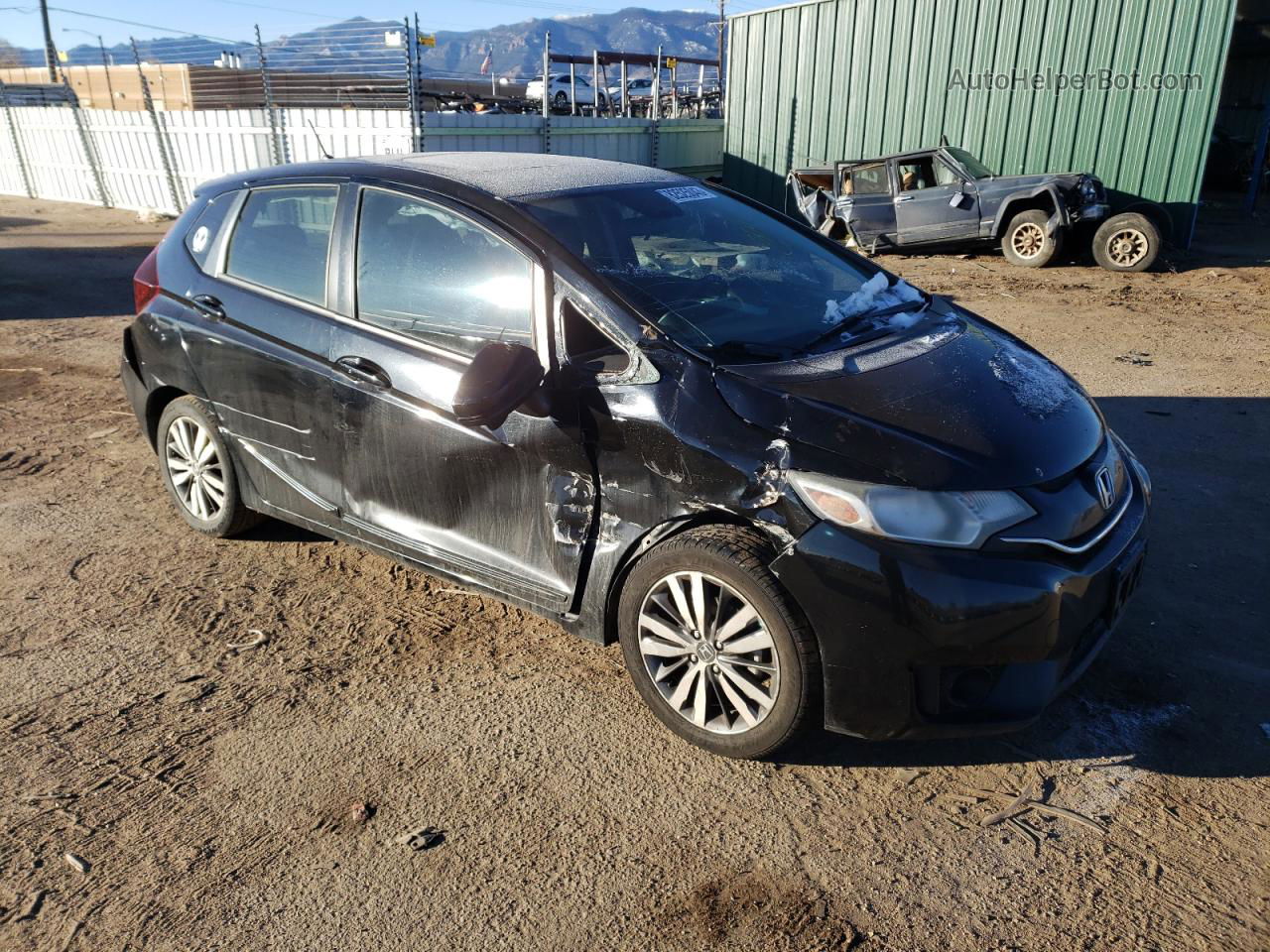 2016 Honda Fit Ex Black vin: JHMGK5H7XGX019968