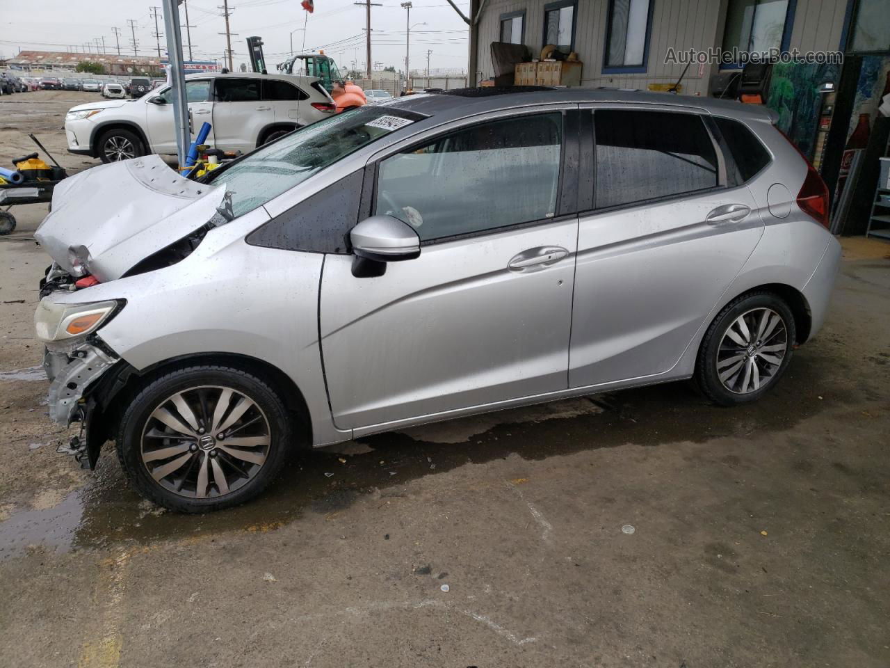 2016 Honda Fit Ex Silver vin: JHMGK5H7XGX031747