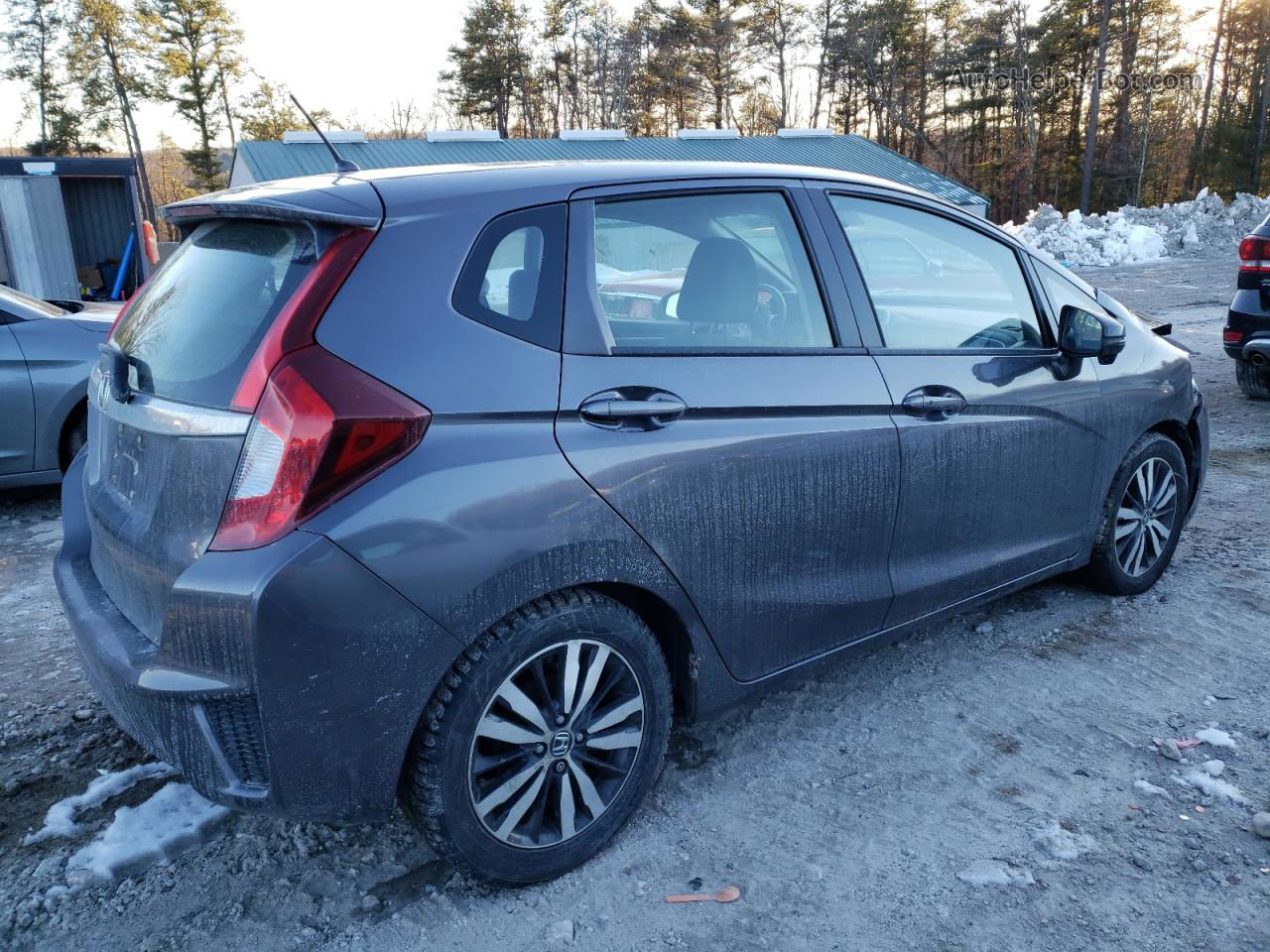 2016 Honda Fit Ex Gray vin: JHMGK5H7XGX042215