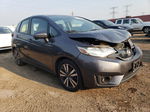 2016 Honda Fit Ex Gray vin: JHMGK5H7XGX045048