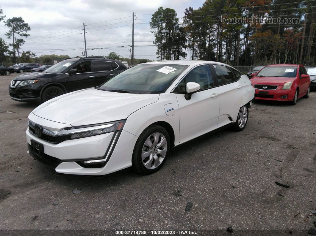 2018 Honda Clarity Plug-in Hybrid   White vin: JHMZC5F14JC011917