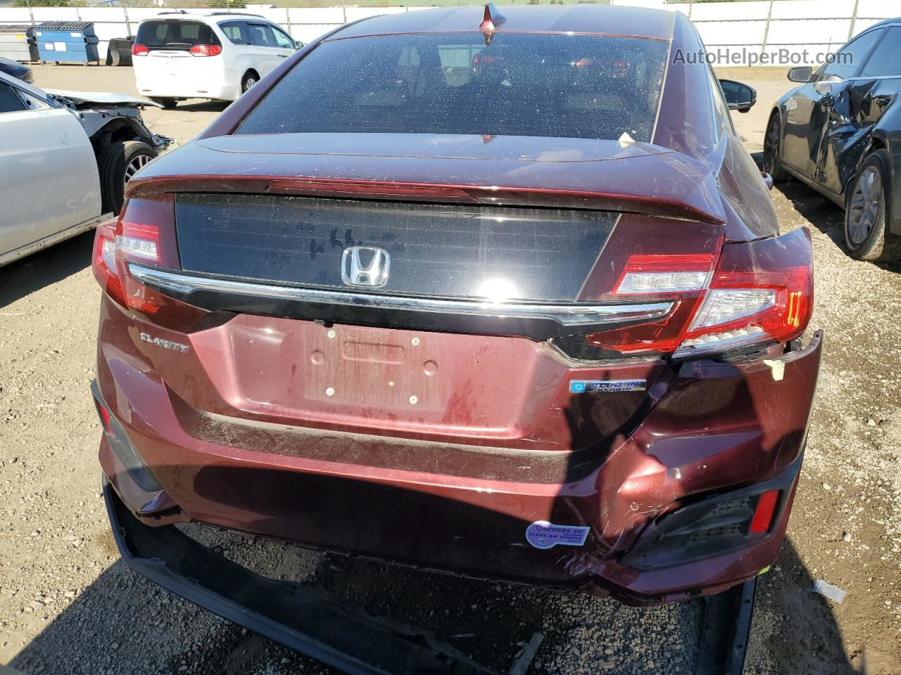 2018 Honda Clarity  Burgundy vin: JHMZC5F14JC022982