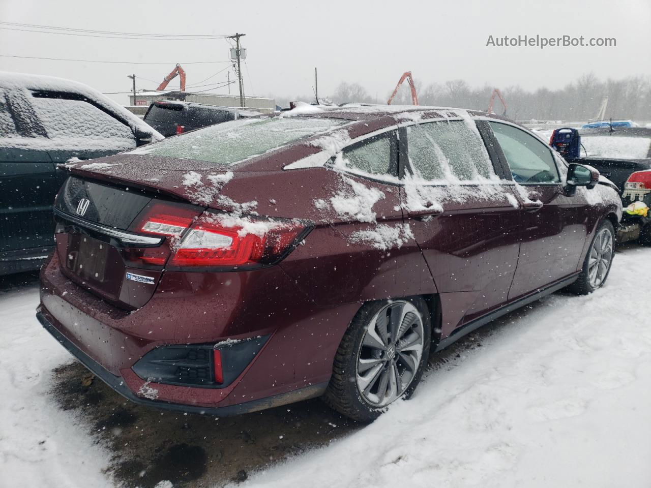 2018 Honda Clarity  Maroon vin: JHMZC5F16JC009750