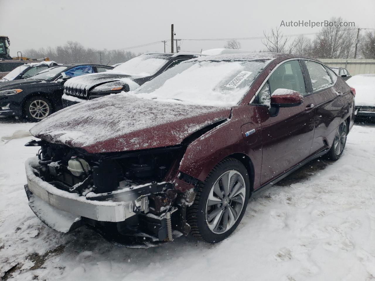 2018 Honda Clarity  Maroon vin: JHMZC5F16JC009750