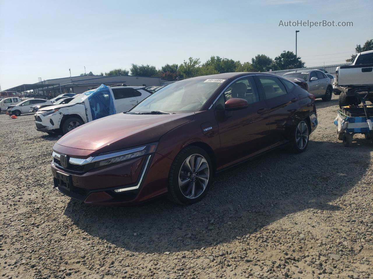 2018 Honda Clarity  Maroon vin: JHMZC5F16JC010171