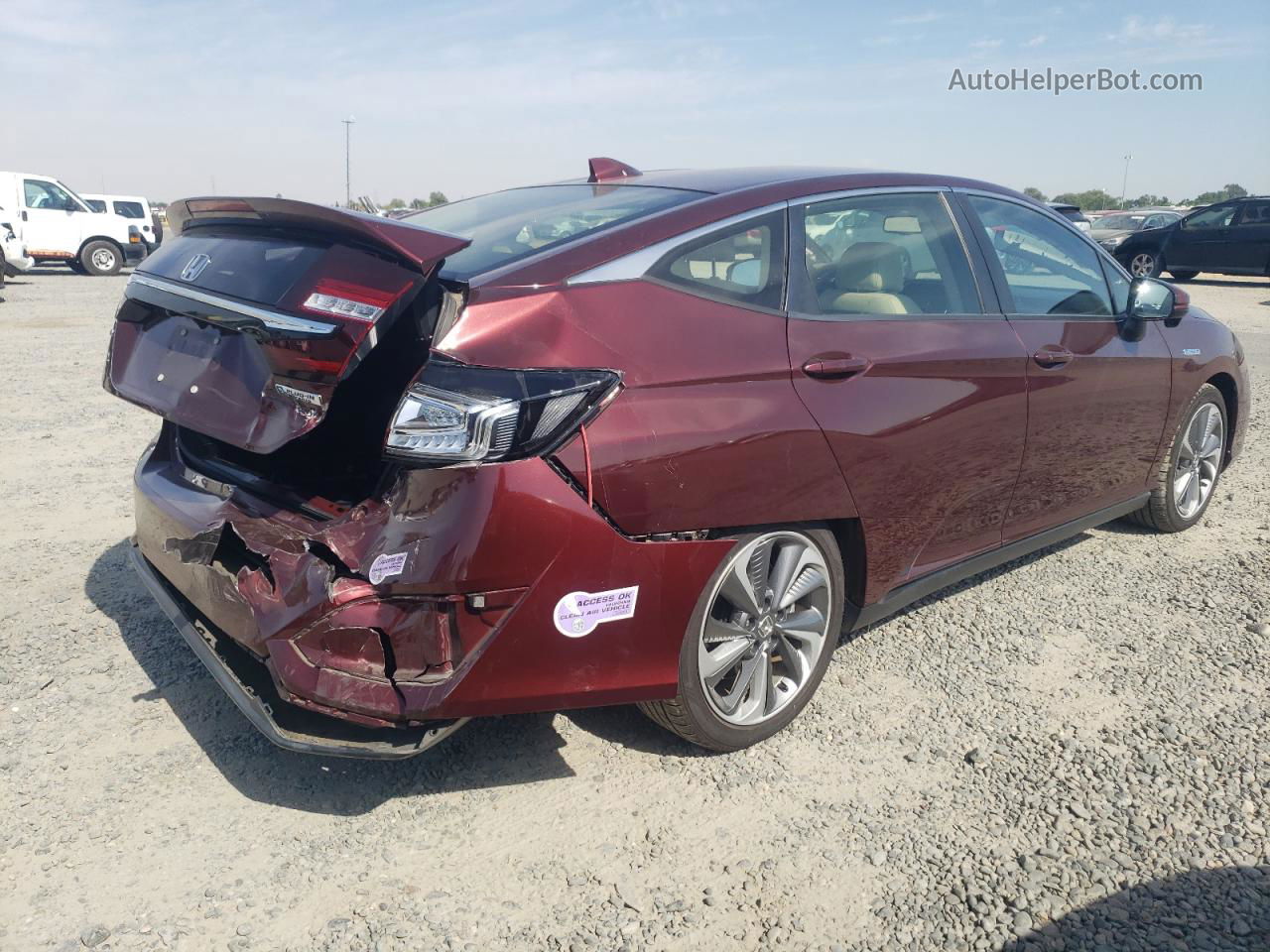 2018 Honda Clarity  Maroon vin: JHMZC5F16JC010171