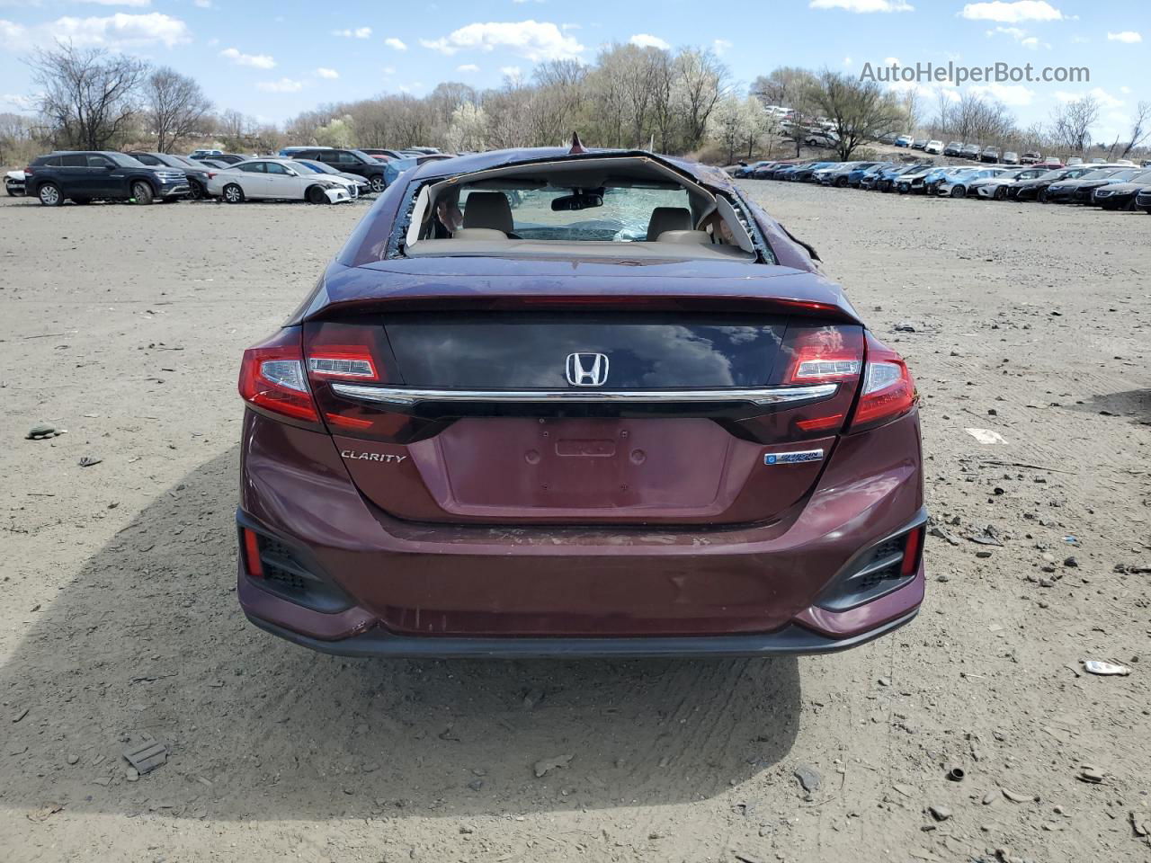 2018 Honda Clarity  Бордовый vin: JHMZC5F19JC023447