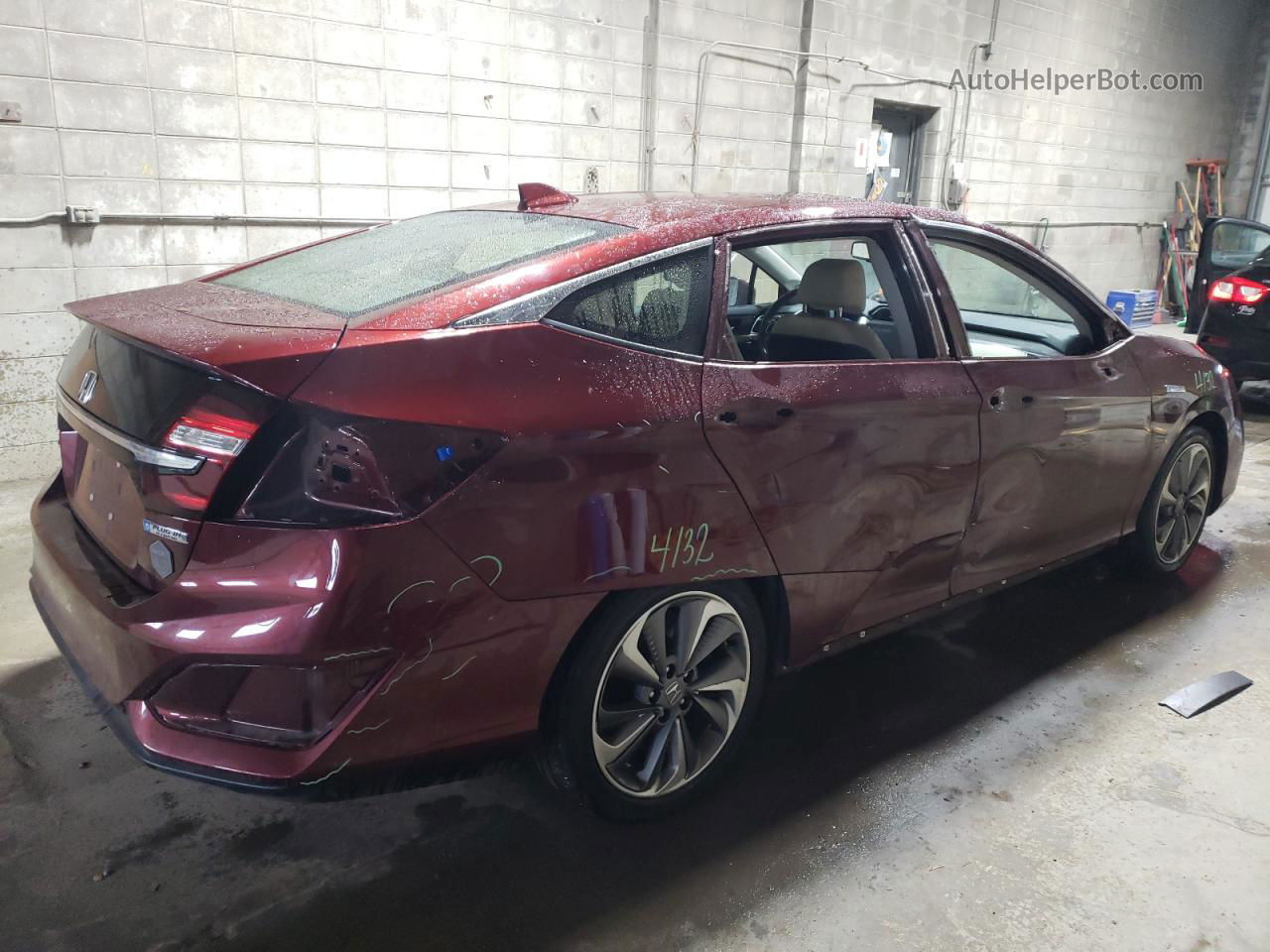 2018 Honda Clarity  Темно-бордовый vin: JHMZC5F1XJC006205