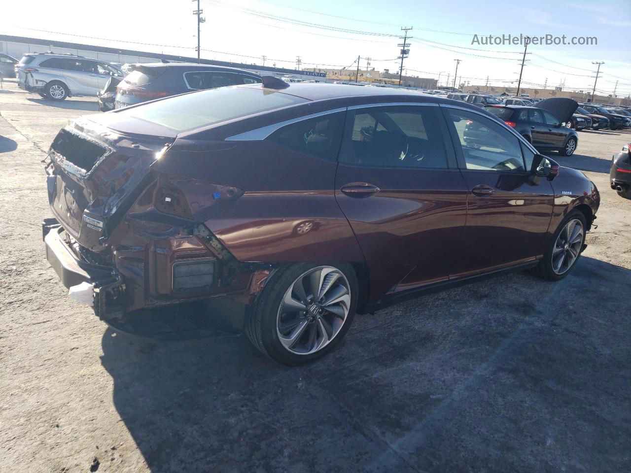 2018 Honda Clarity Touring Red vin: JHMZC5F30JC011141