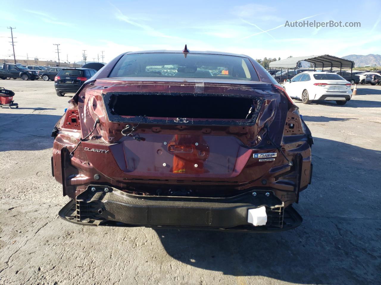 2018 Honda Clarity Touring Red vin: JHMZC5F30JC011141