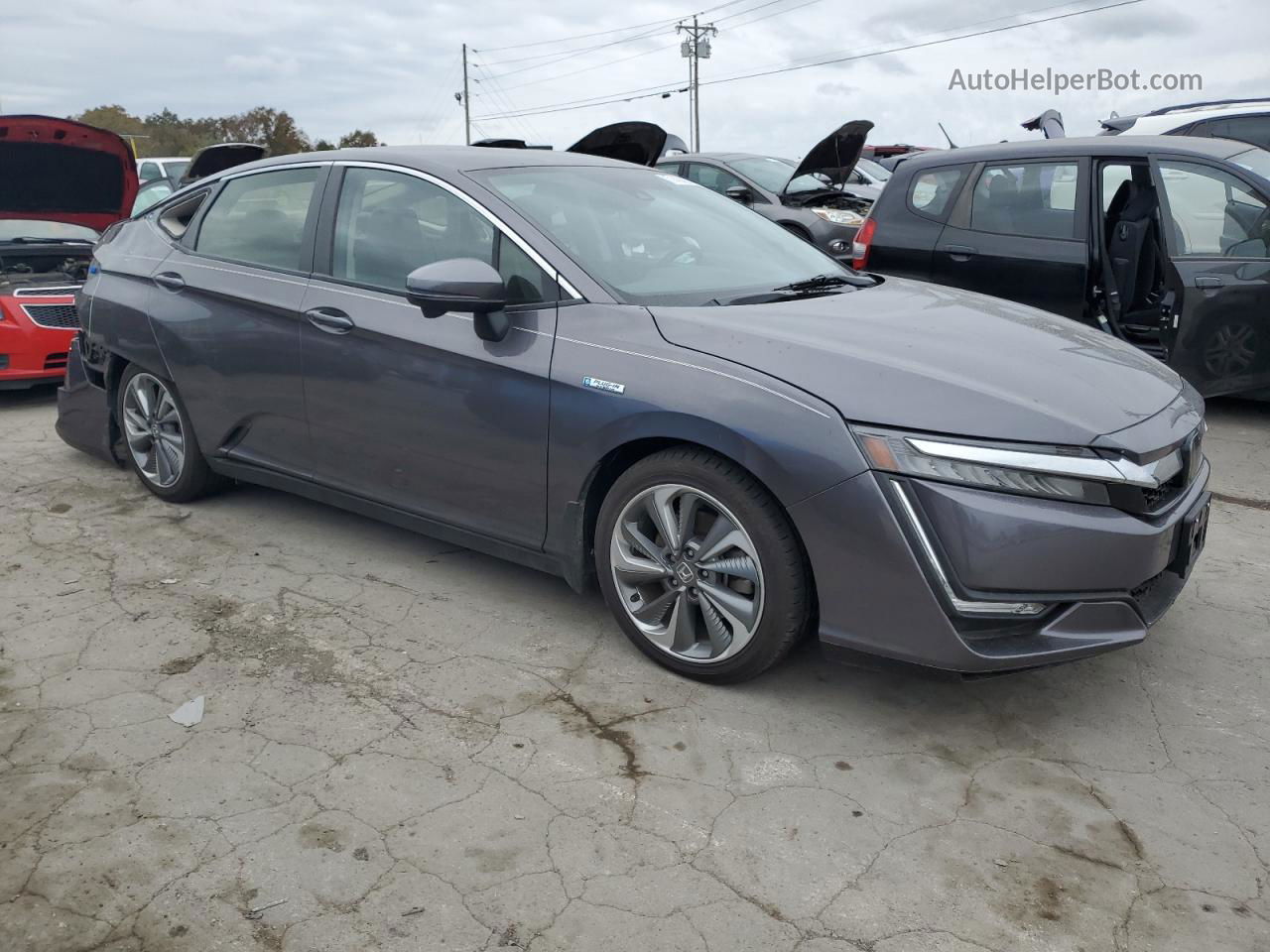 2018 Honda Clarity Touring Серый vin: JHMZC5F30JC011866