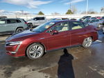 2018 Honda Clarity Touring Burgundy vin: JHMZC5F31JC004182