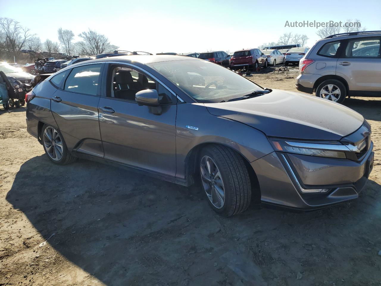 2018 Honda Clarity Touring Gray vin: JHMZC5F32JC003171