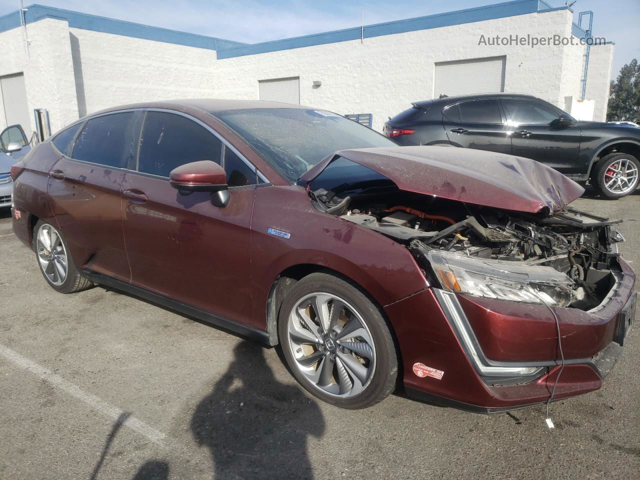 2018 Honda Clarity Touring Burgundy vin: JHMZC5F32JC003333