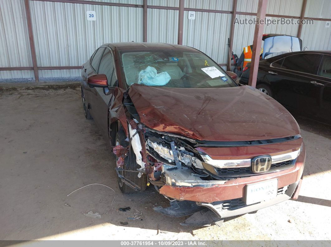 2018 Honda Clarity Plug-in Hybrid Touring Maroon vin: JHMZC5F32JC006863