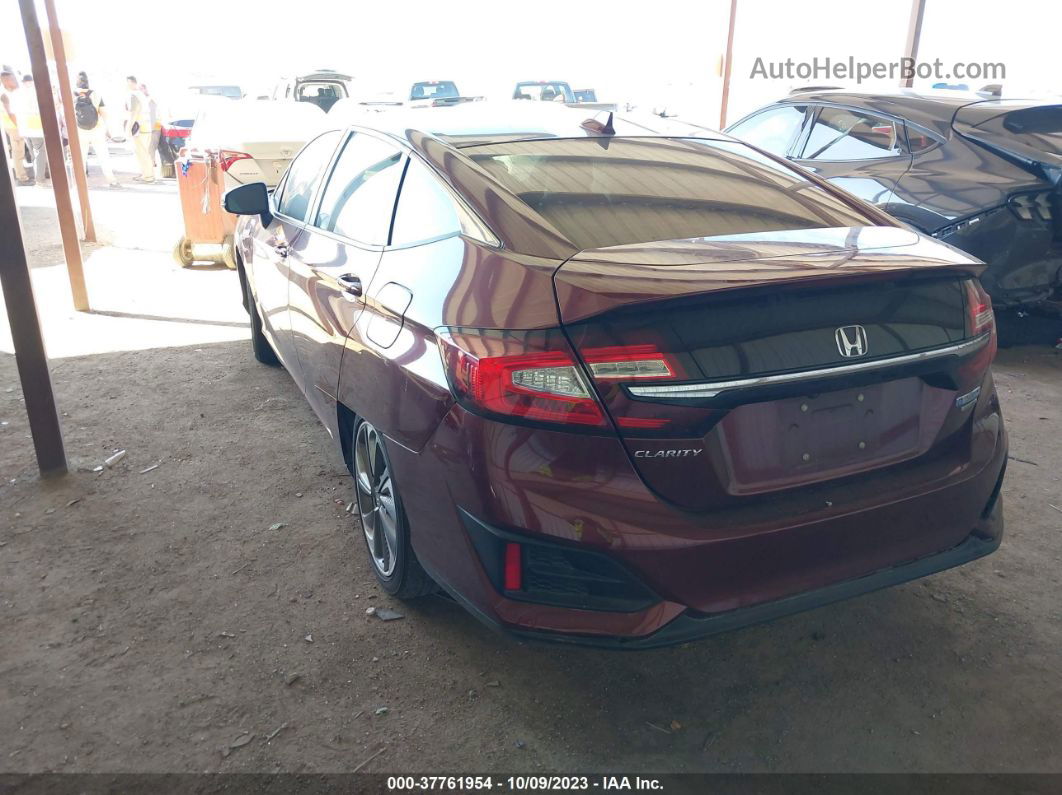 2018 Honda Clarity Plug-in Hybrid Touring Maroon vin: JHMZC5F32JC006863