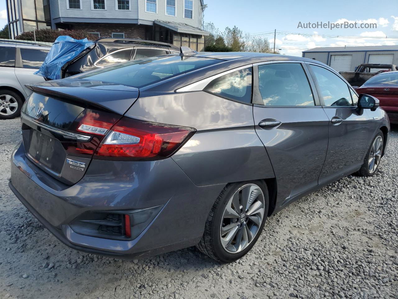 2018 Honda Clarity Touring Gray vin: JHMZC5F32JC011870