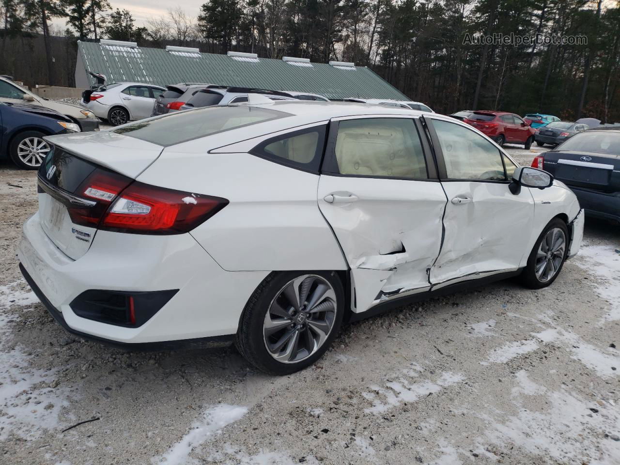 2018 Honda Clarity Touring Белый vin: JHMZC5F34JC007870