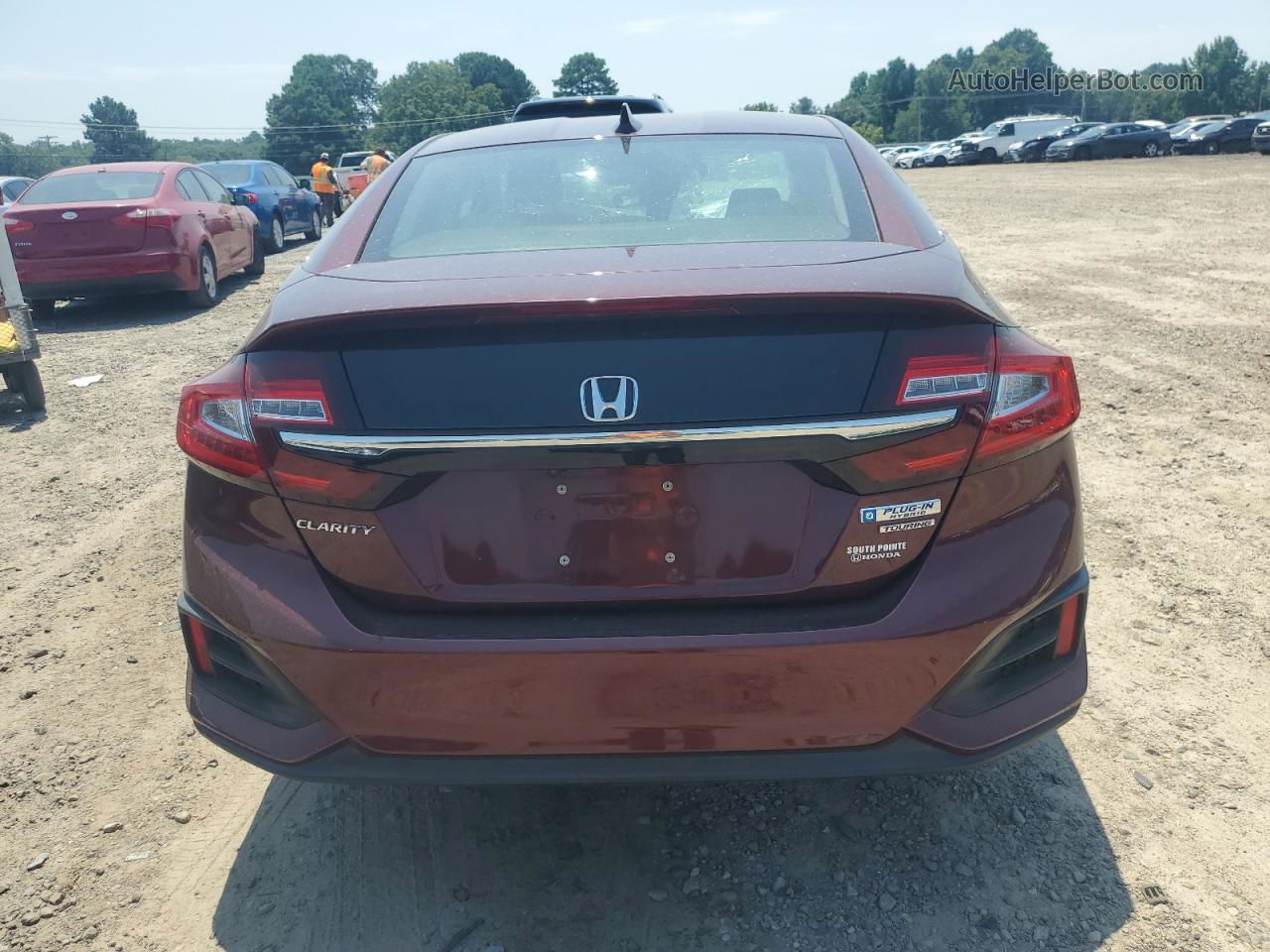 2018 Honda Clarity Touring Maroon vin: JHMZC5F35JC013970