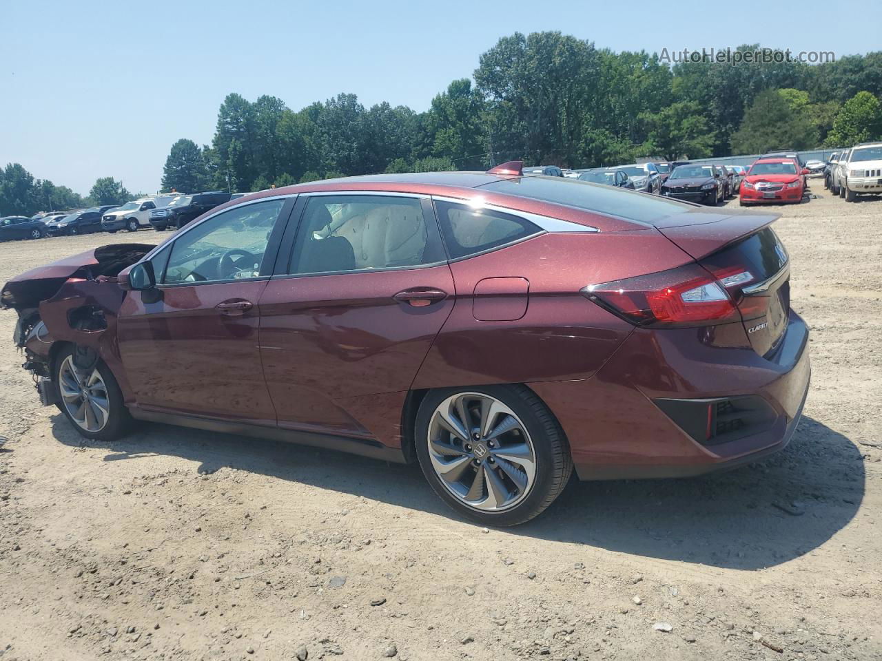 2018 Honda Clarity Touring Maroon vin: JHMZC5F35JC013970