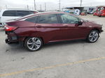 2018 Honda Clarity Touring Burgundy vin: JHMZC5F35JC023477