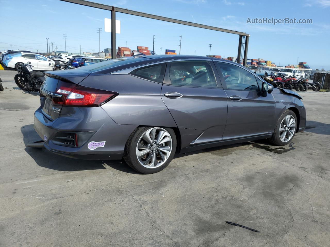 2018 Honda Clarity Touring Gray vin: JHMZC5F35JC024144