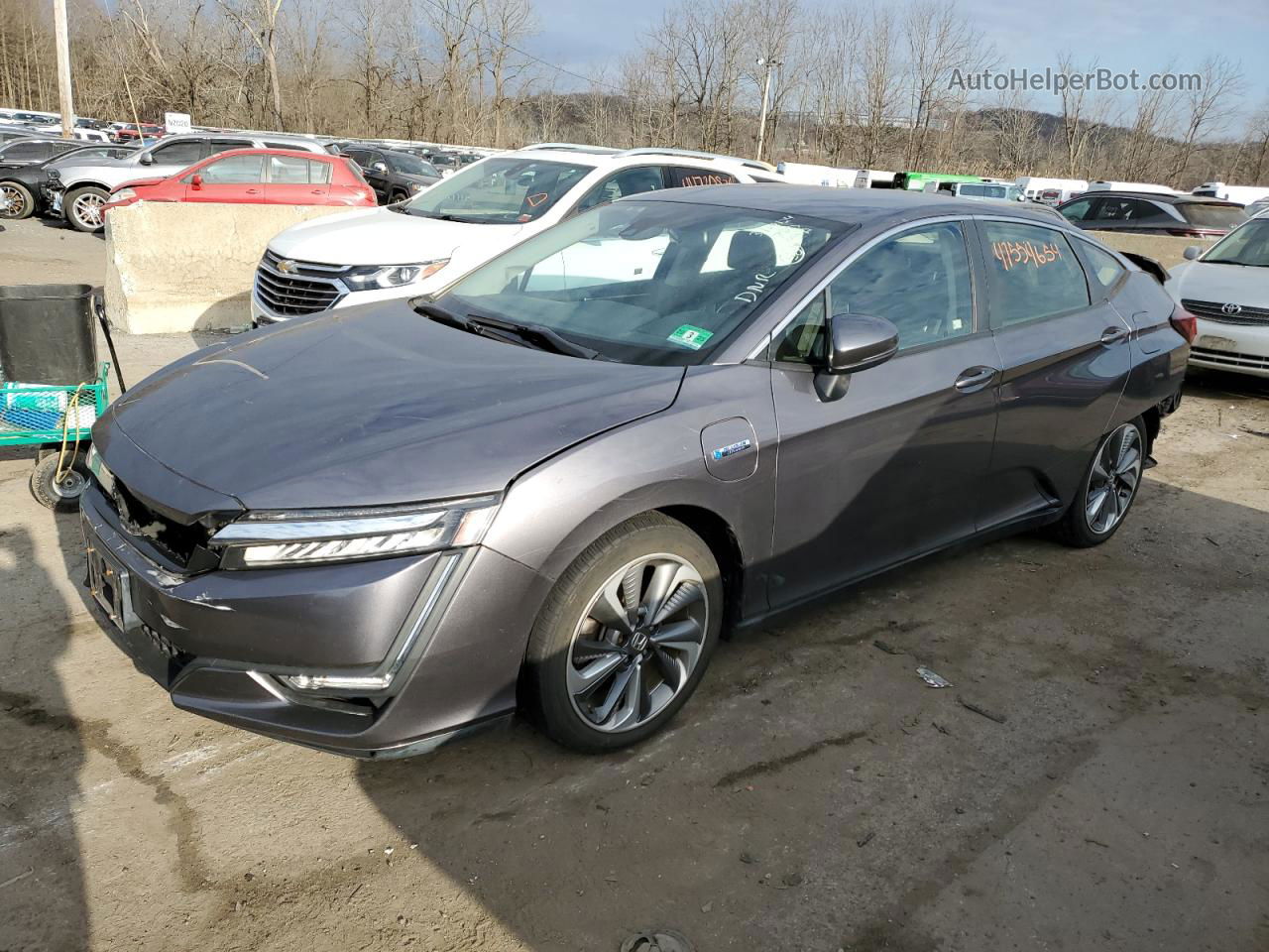 2018 Honda Clarity Touring Gray vin: JHMZC5F36JC000970