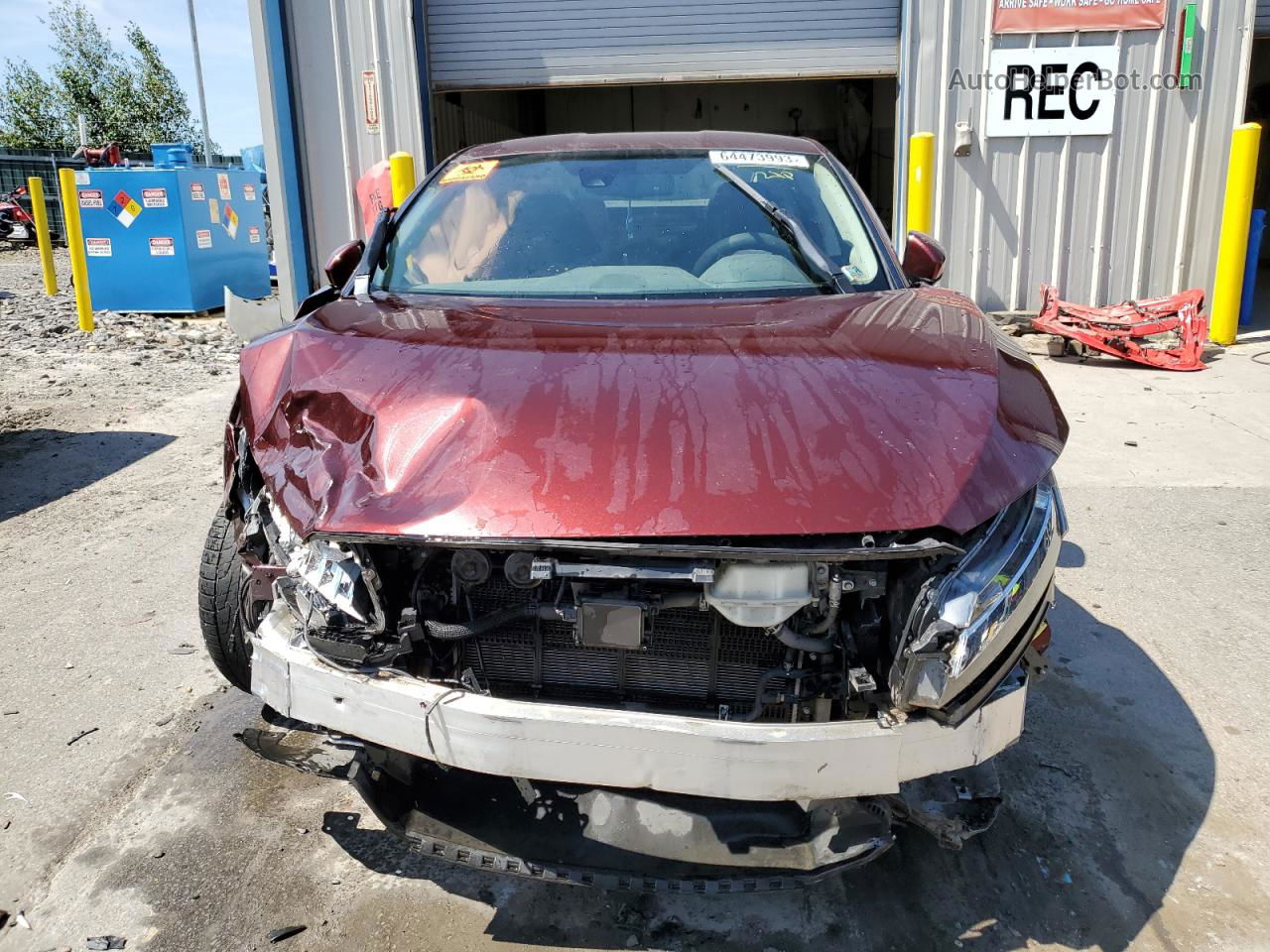 2018 Honda Clarity Touring Maroon vin: JHMZC5F37JC019348