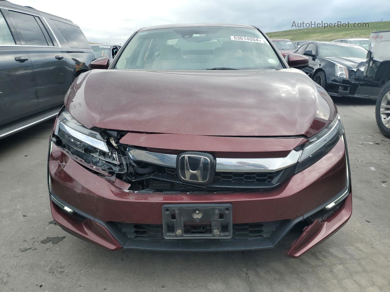 2018 Honda Clarity Touring Burgundy vin: JHMZC5F39JC012059