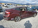 2018 Honda Clarity Touring Burgundy vin: JHMZC5F39JC020937