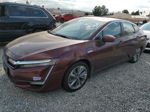 2018 Honda Clarity Touring Burgundy vin: JHMZC5F39JC020937