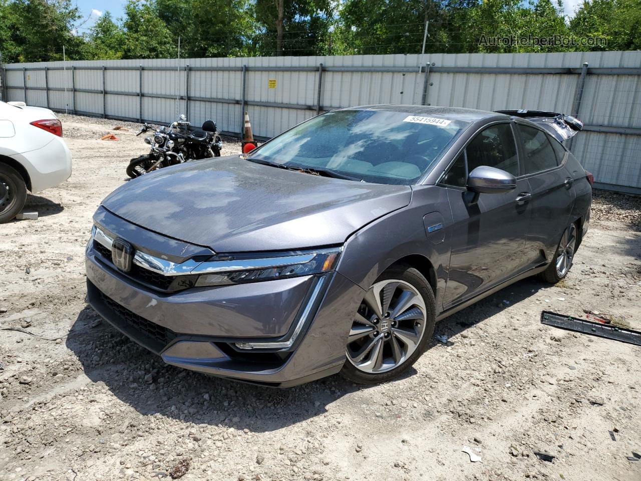 2018 Honda Clarity Touring Gray vin: JHMZC5F3XJC023328