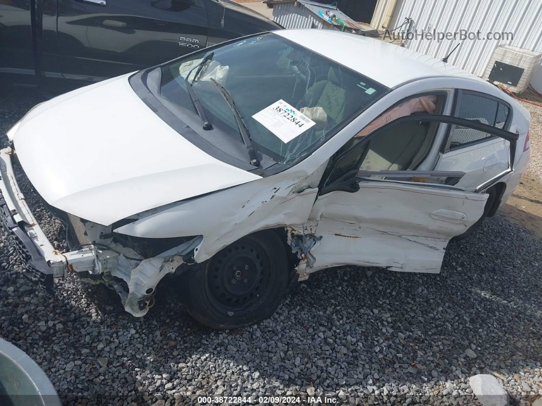 2012 Honda Insight   White vin: JHMZE2H30CS000249